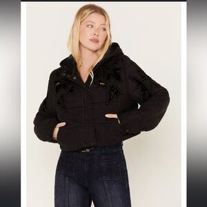 Free People Black Puffer Jacket